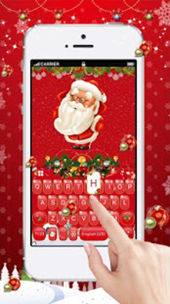 Imagen 2 para Red Christmas Keyboard Th…