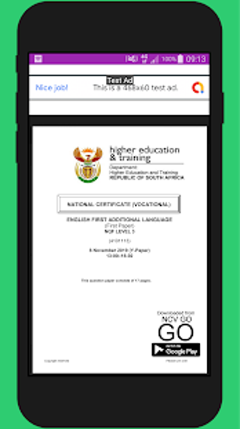 Image 2 for NCV GO | TVET NCV Past Ex…