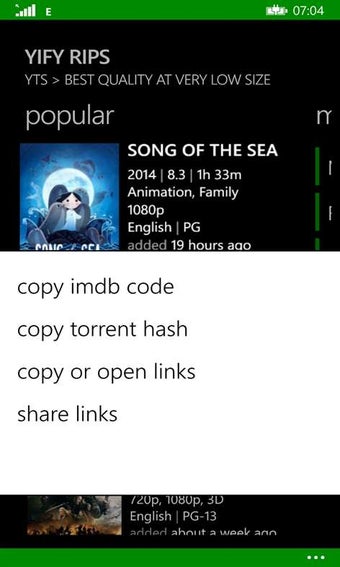 Image 0 for YIFY Rips for Windows 10