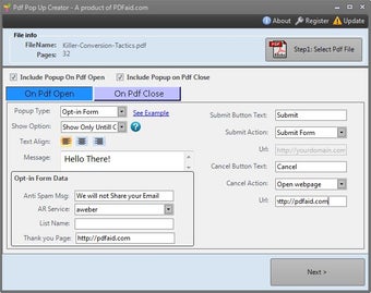 Image 0 for PDF Popup