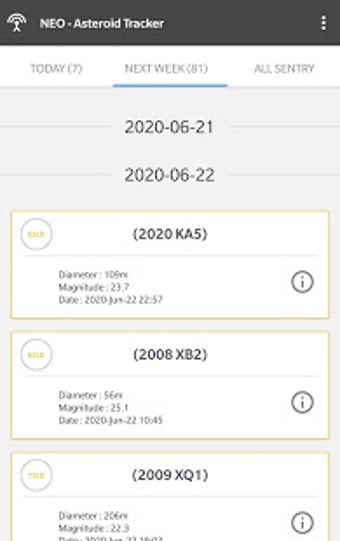 Imagen 0 para NEO - Asteroid Tracker