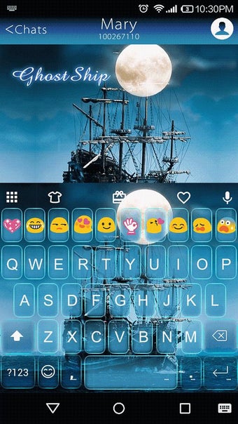 Image 1 for Ghost Ship Emoji Keyboard