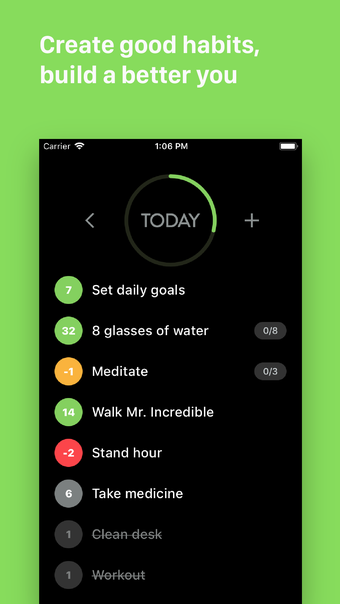 Image 0 for Habit List - routines, go…