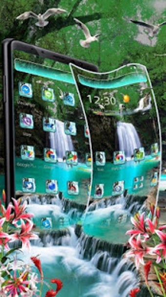 Image 2 for Nature Forest Waterfall T…