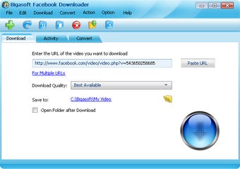 Imagen 0 para Bigasoft Facebook Downloa…