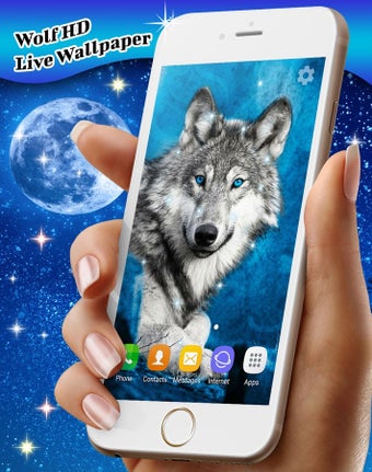 Imagen 1 para Wolf Live Wallpaper HD