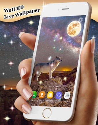 Imagen 3 para Wolf Live Wallpaper HD