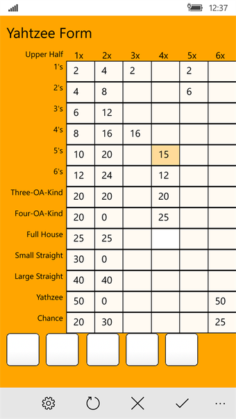 Image 2 for Yahtzee Form for Windows …