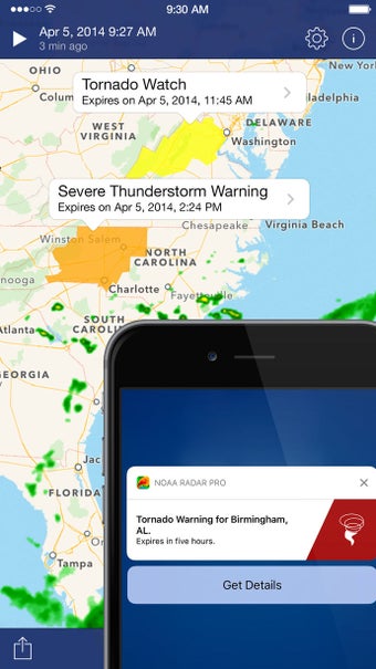 Imagen 1 para NOAA Radar Pro: Weather A…
