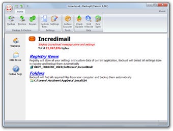 Imagen 0 para Incredimail Backup8