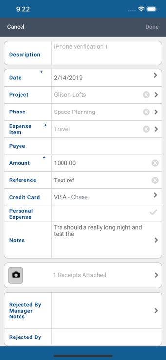 Image 0 for Deltek Touch Expense for …