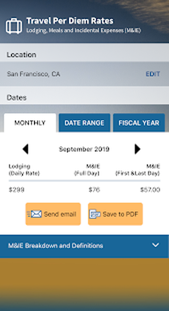 Image 0 for Per Diem for U.S. (Federa…