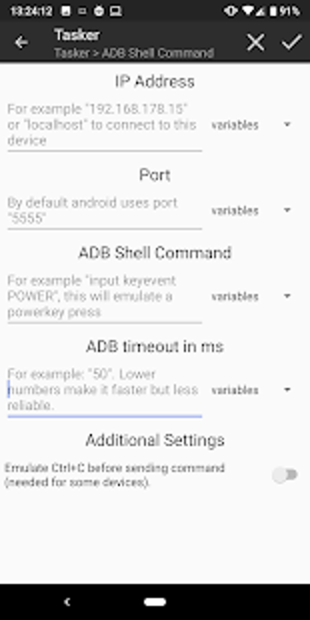 Imagen 1 para ADB Shell [Tasker Plugin]