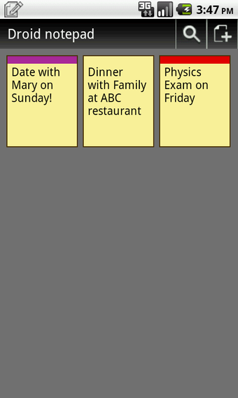 Image 0 for Droid Notepad
