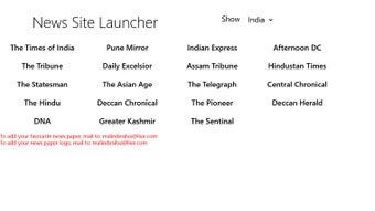 Image 1 for News Site Launcher Window…
