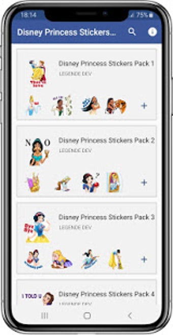 Imagen 1 para Princess Stickers for Wha…
