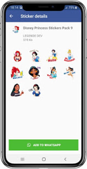 Imagen 3 para Princess Stickers for Wha…