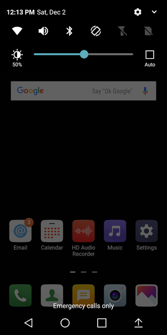 Imagen 2 para Stock Black Theme for LG …