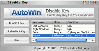Image 0 for Disable Key