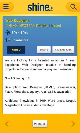 Image 2 for Shine.com Job Search