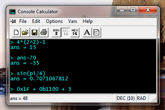 Image 0 for Console Calculator