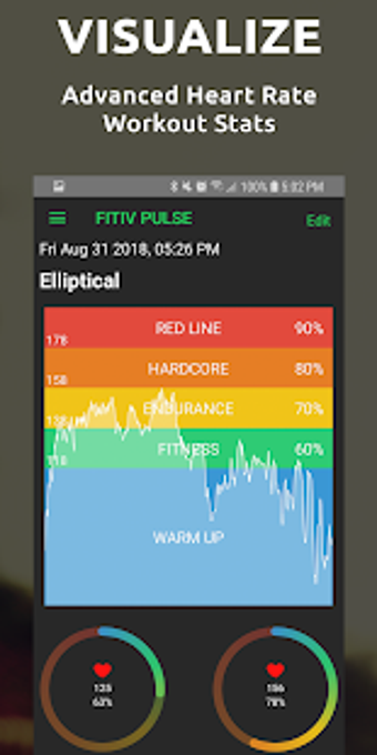 Imagen 1 para FITIV Pulse: Heart Rate M…