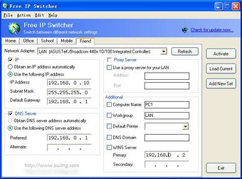 Image 0 for Free IP Switcher Portable