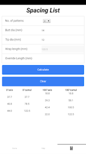 Image 0 for Taper Offset Spacing Calc…