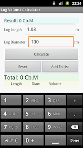 Image 0 for Log Volume Calculator