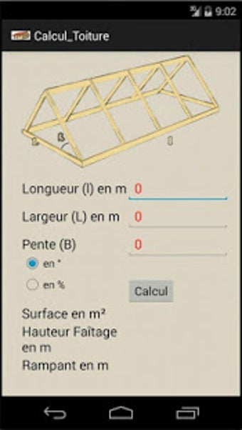 Image 1 for Calcul de surface de toit…