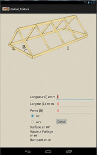 Image 0 for Calcul de surface de toit…