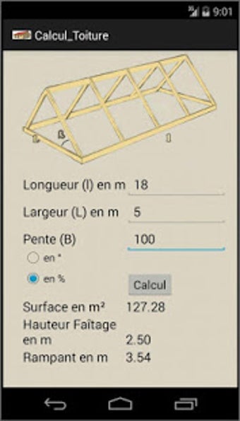 Image 2 for Calcul de surface de toit…