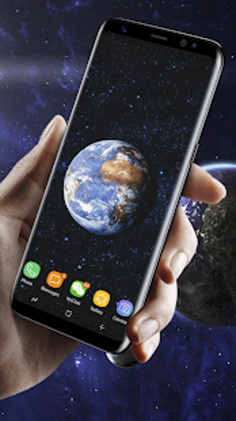 Imagen 2 para 3D Rotating Earth Live Wa…
