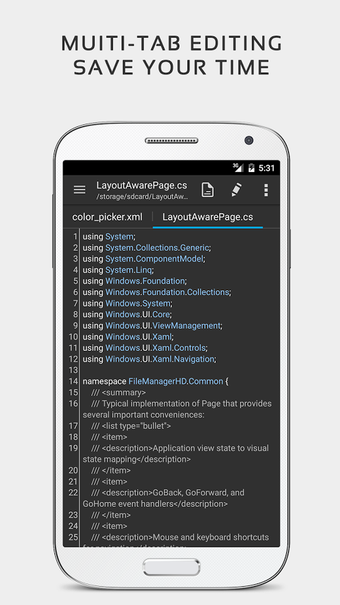 Imagen 1 para QuickEdit Text Editor - W…