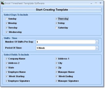 Image 0 for Excel Timesheet Template …