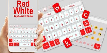 Image 2 for Red White Keyboard Theme