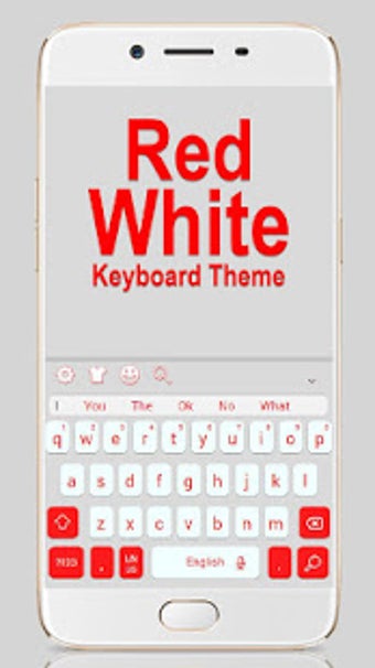 Image 3 for Red White Keyboard Theme