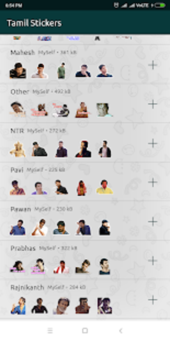 Image 3 for South Actor Star Sticker …