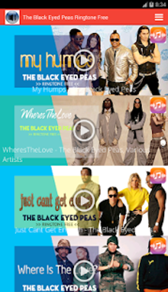 Imagen 1 para The Black Eyed Peas Ringt…