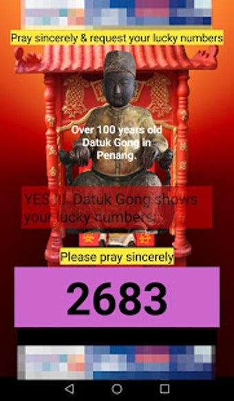Image 1 for MY Datuk Gong Lucky Numbe…