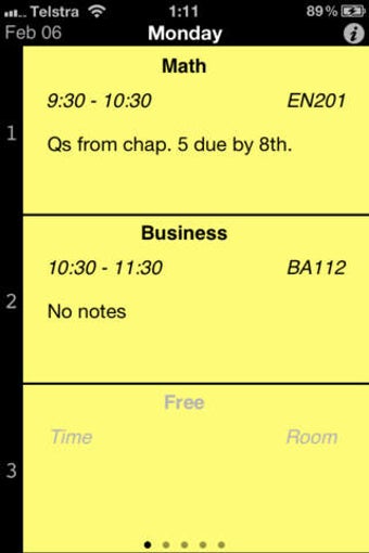 Image 0 for Student Timetable