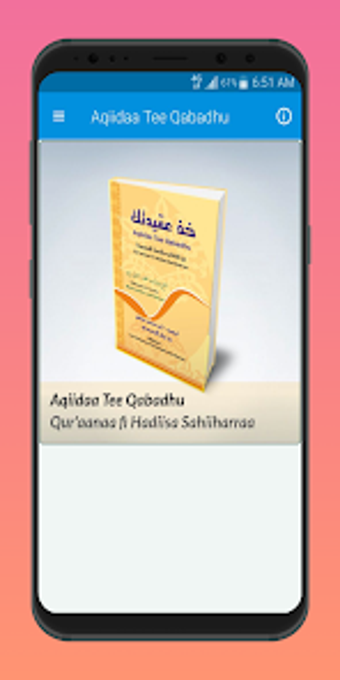 Image 0 for Aqiidaa Tee Qabadhu