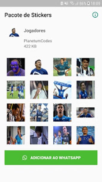 Image 0 for Cruzeiro stickers for Wha…
