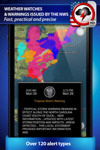Image 0 for Weather Alert Map USA