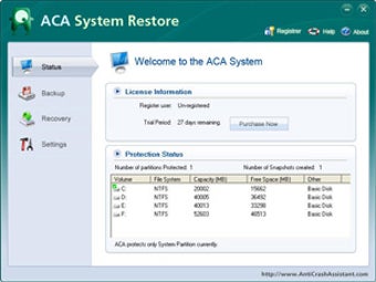 Image 0 for ACA System Restore