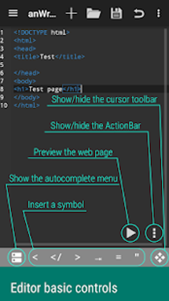 Image 2 for anWriter free HTML editor