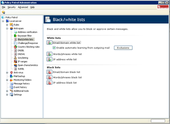 Image 2 for Policy Patrol Spam Filter…