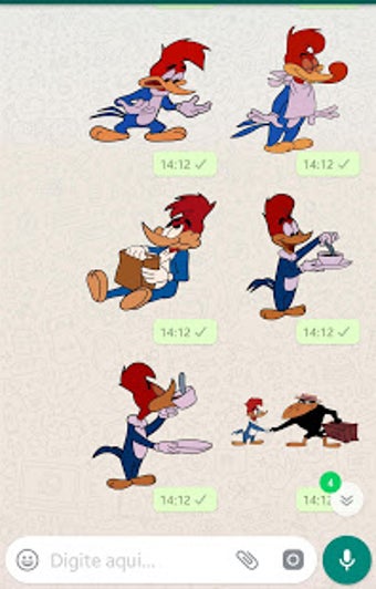 Imagen 2 para Stickers do Pica-pau em H…