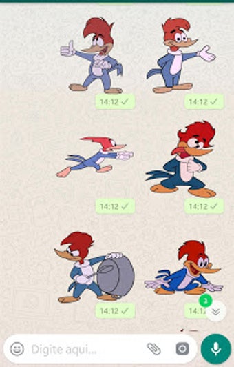 Imagen 3 para Stickers do Pica-pau em H…