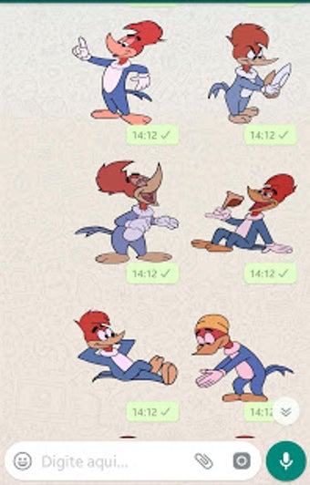 Imagen 1 para Stickers do Pica-pau em H…
